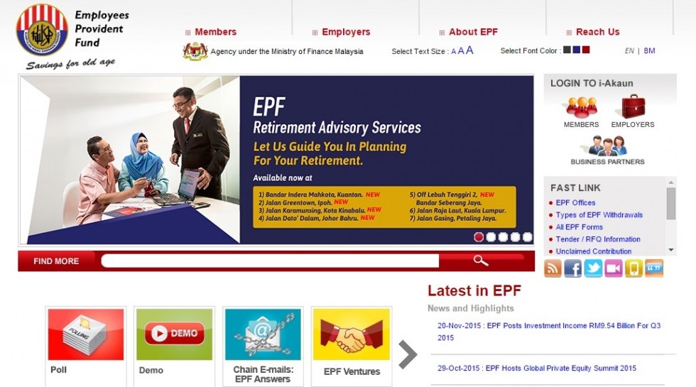 Malaysia Epf Records Investment Income Of 2 27b For 3q15 Amid Volatile Market